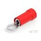 Te Connectivity Ring Terminal, #6, M3.5 Stud Size, 300 V, Nylon Insulated, Red 6-1377173-7 - alternate 1